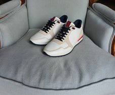 Carolina Herrera luxury mens leather trainers