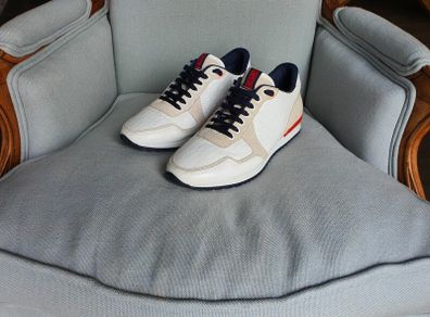 Carolina Herrera luxury mens leather trainers
