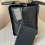 LANCEL Black Leather Boxy Bowling Bag Image 8