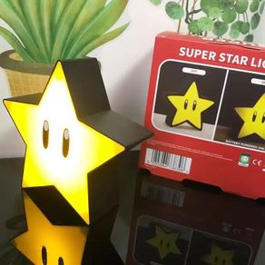 LED Super Mario Bros Lamp Super Star Light Led Music Atmosphere Night Light Sound Usb Charging Desk Lamp For Kids Gifts Toys
