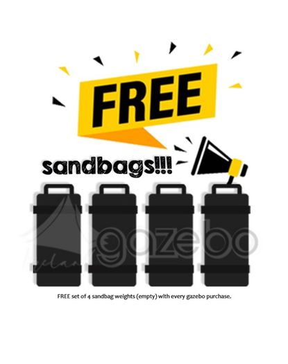 High Capacity set of 4 Sandbag Weights (up to 50kg)
