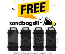 High Capacity set of 4 Sandbag Weights (up to 50kg)