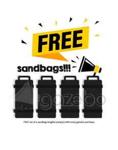 High Capacity set of 4 Sandbag Weights (up to 50kg)