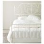 IKEA Double bed - white metal frame with mattress and under-bed storage Image 4