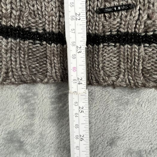 Armani Jeans Womens Roll Neck Jumper Sweater - Size 44 L - Grey - Mohair Blend