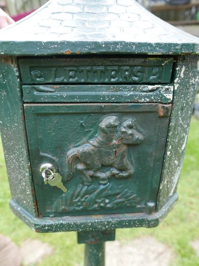 Cast Iron Freestanding Pole Post Box