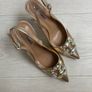 Dressy Gold Heels Size 6 Image 2