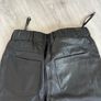 Peacocks Faux leather black slim fit trousers UK10 Image 10