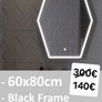 LED Bathroom Mirror Antifog Fog Free Demister Image 2