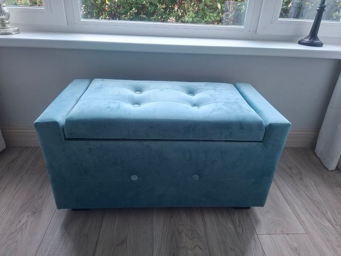 Suede storage box