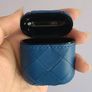 Authentic Bottega Veneta Intrecciato Leather Airpod Case in Blue Image 5