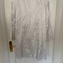 Gerard White Crinkle Satin Coat Size 12 Image 8