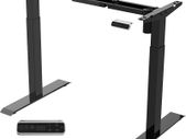 _Electrically height-adjustable desk with collision protection, memory control and soft start / stop function (black)