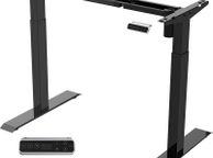 main image for ad _Electrically height-adjustable desk with collision protection, memory control and soft start / stop function (black)