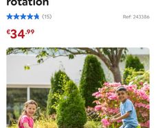 Spinning kids garden see saw