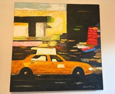 Stunning contemporary hand painted canvas