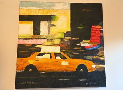 Stunning contemporary hand painted canvas