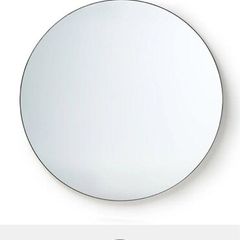 HKliving Round Mirror Metal Frame 120 cm