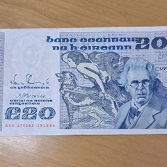 Irish Bank Notes - Yeats - 20 Punt Note