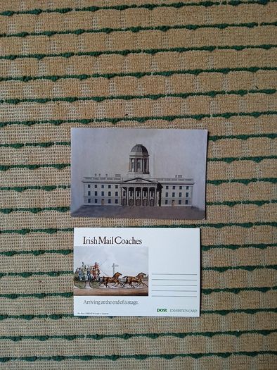 GPO design and mail coach  postcards