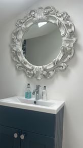 Carved French mirror