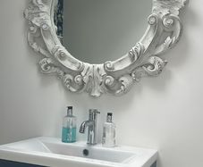 Carved French mirror