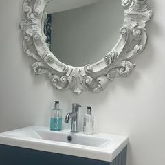 Carved French mirror