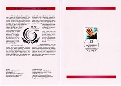 1999 Bundes Republic Deutschland (Germany) Federal Annual Stamp EFT Collection with 42 images of contents
