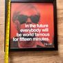 Framed pic Andy Warhol quote Image 2