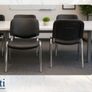 50 X Black Stacking Meeting Chairs - NEW Image 2
