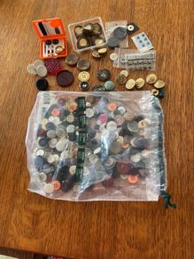 Large bag of buttons , lots of vintage ones