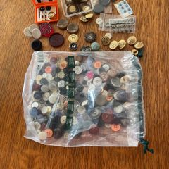 Large bag of buttons , lots of vintage ones