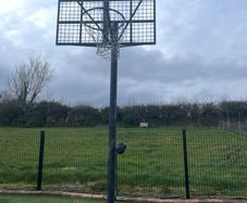 Basketball Ring and Backboard outdoors