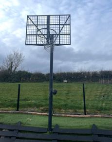 Basketball Ring and Backboard outdoors