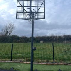 Basketball Ring and Backboard outdoors