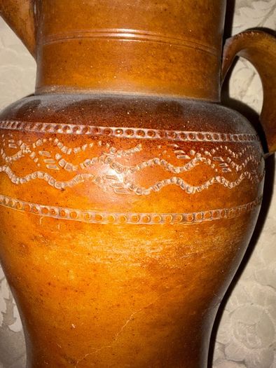 Antique Stoneware jug and Bowl