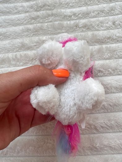 Little Live Pets Scruff-a-lots Cutie Cuts Series 2 Pink Unicorn Soft Plush approx. 11 cm. Used Please see photos