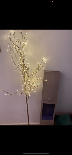 Christmas tree pre lit 1.8 m 144 warm light led lights Paul Costelloe