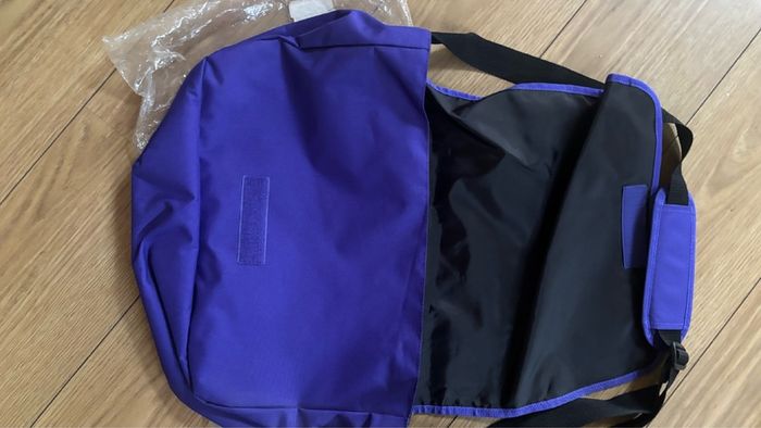 Purple Adidas messenger bag