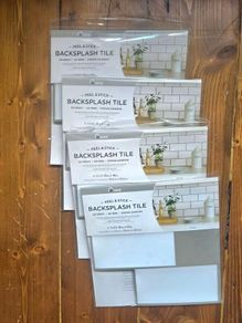 InHome Subway Peel & Stick Backsplash Tiles - 16 Tiles / 4 Packs
