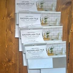 InHome Subway Peel & Stick Backsplash Tiles - 16 Tiles / 4 Packs