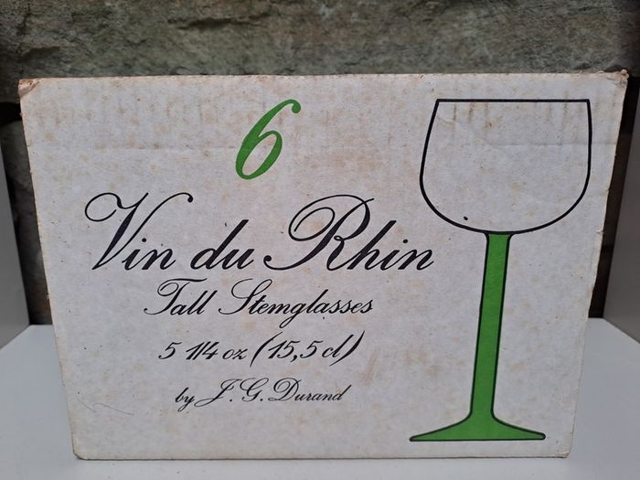 JG Durand wine glasses vintage