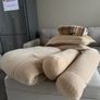 King Size Bed Throw & 4 Decorative Cushions Image 3