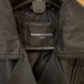 Vegan black leather jacket Image 2