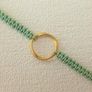 Macrame Charm Gold Tone Bracelet Image 2