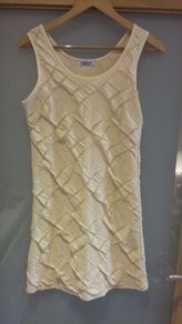 Worn Once. Nude design slit dress