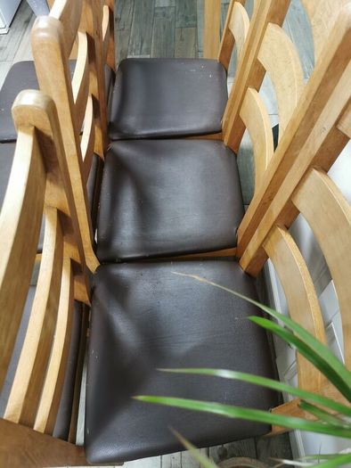 Heavy oak chairs