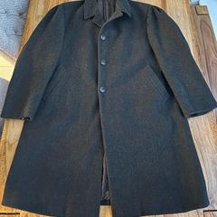 Men's grey wool coat