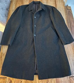Men's grey wool coat