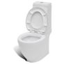 Stand Toilet & Bidet Set White Ceramic Image 6